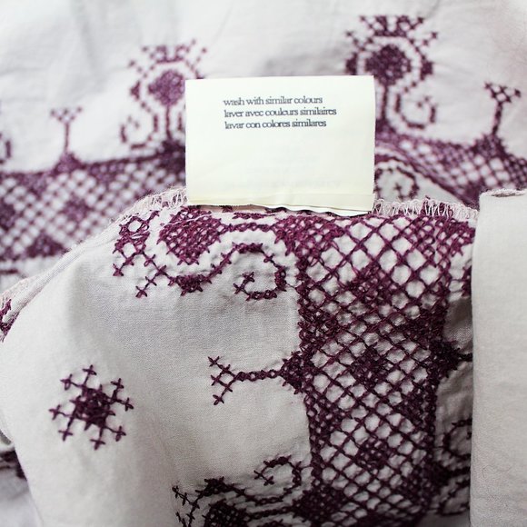 Odd Molly Four Continents Tunic Dress Boho Embroidered Purple Pink Cotton S - Picture 13 of 14